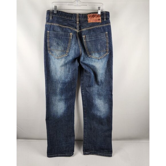 ECKO Unltd Jeans Mens 34x32 Blue Vintage Pants Dark Wash 100% Cotton - Picture 7 of 11